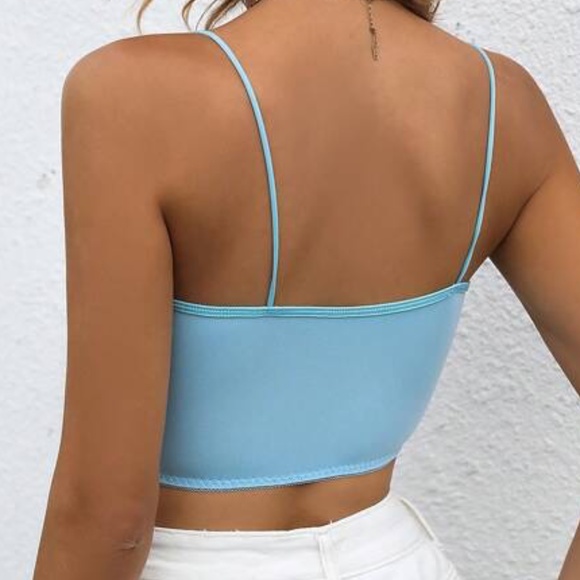 Boho Floral Lace Bustier Bodycon Crop top - Picture 4 of 4